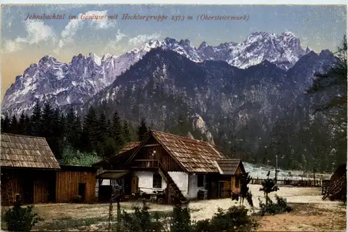 Gesäuse, johnsbachtal mit Hochtorgruppe -354860