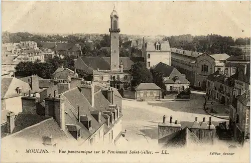 Moulins, Vue panoramique sur le Pensionnat Saint-Gilles -364448