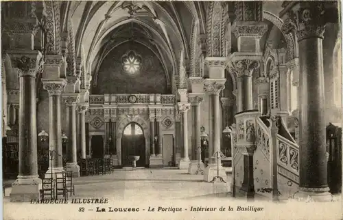 La Louvesc - Le portique - Interieur de la Basilique -364888