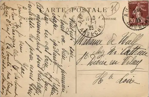 Aubenas, Le Pont dÀubenas, vue prise de l`Hotel Bellevue -364968