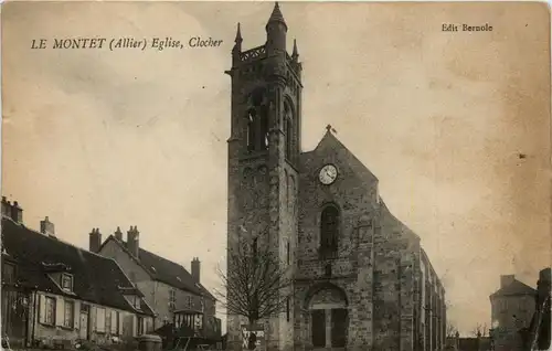 Le Montet,Eglise, Clocher -364122