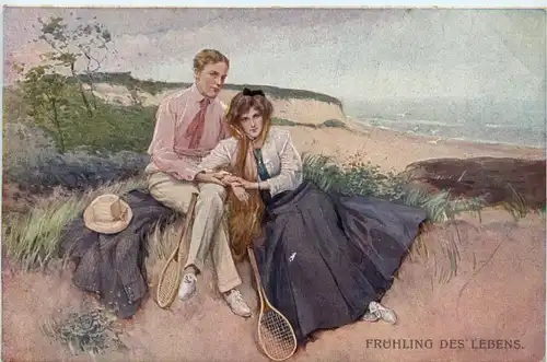Frühling des Lebens - Tennis Künstler M. Munk -422310