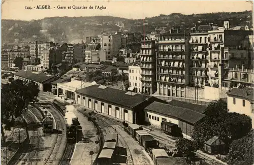 Alger - Gare et Quartier de l Aagha -447418