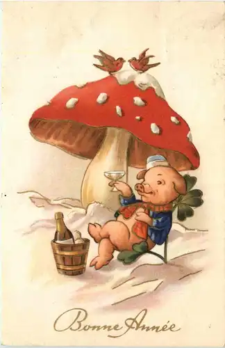 Bonnee Annee - Schwein unter Pilz -422450