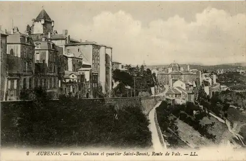Aubenas, Vieux Chateau et quartier Saint-Bernoil, Route de Vals -365032