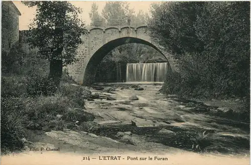 LÈtrat, pont sur le Furan -365072