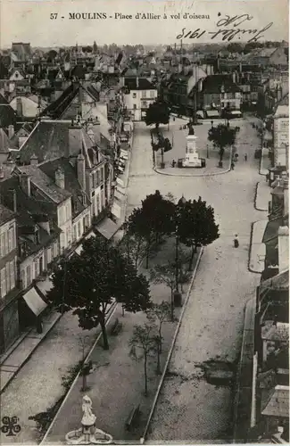 Moulins, Place dÀllier a vol dòiseau -364446