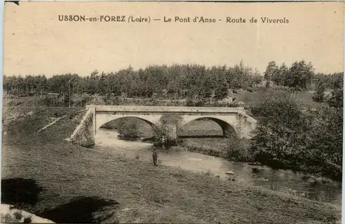 Usson en Forez, Le Pont dÀnse, Route de Viverois -365478