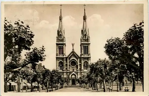 Saint-Chamond, Place de la Liberte et Eglise Notre-Dame -365498