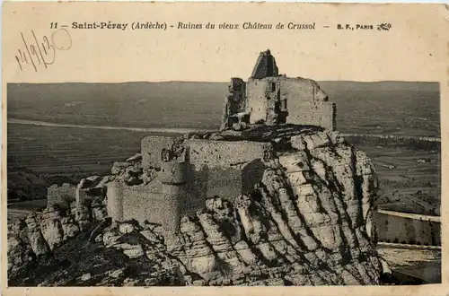 Saint-Peray, Ruines du vieux Chateau de Crussol -364762