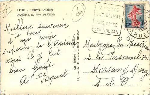 Thuets, LÀrdeche au Pont du Diable -364730