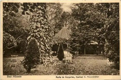 Bad Hüsede - Partie im Kurgarten - Bahnpost -423090