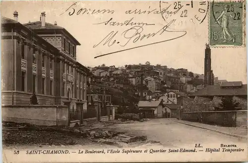 Saint-Chamond, le Boulevard, lÈcole Superieure et Quartier Saint-Edmond -365612