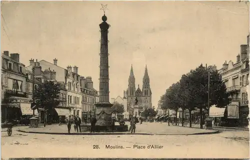 Moulins, Place dÀllier -364464