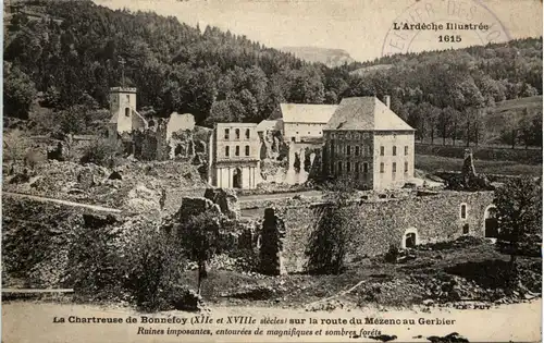 La Chartreuse de Bonnetoy sur la route du Mezenc au Gerbier -364950