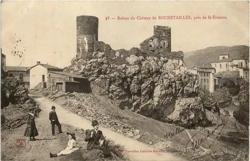 Rochetaillee, Ruines du Chateau, pres de St-Etienne -365938