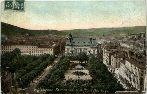 Saint-Etienne, Panorama de la Place Marengo -365732