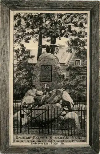 Gruss aus Ragow bei Mittenwalde - Bahnpost -423370