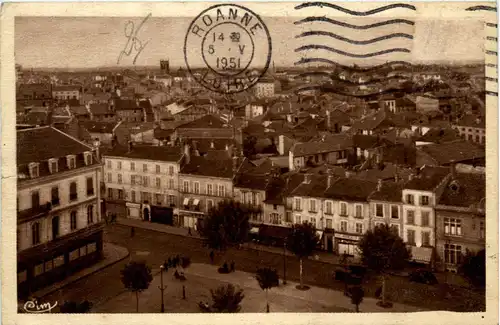 Roanne, Vue generale prise de l`Hotel de Ville -365342