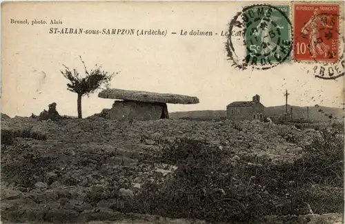 St-Alban-Sous-Sampzon - Le dolmen -364764