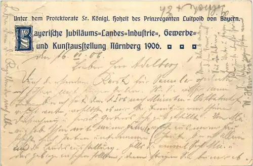 Nürnberg - Industrie und Kunstausstellung 1906 - Ganzsache -423510