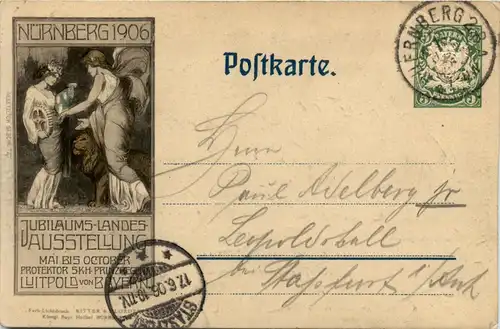 Nürnberg - Industrie und Kunstausstellung 1906 - Ganzsache -423510