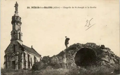 Neris les Bains, Chapelle de St-Joseph et la Grotte -364080