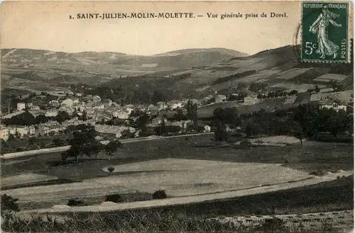 Saint-Julien-Molin-Molette, Vue generale prise de Dorel -365506
