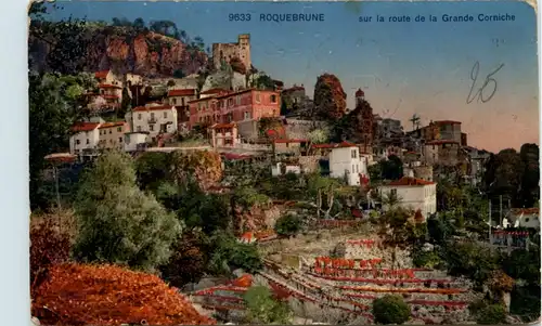 Roquebrune, surla route de la Grande Corniche -366638