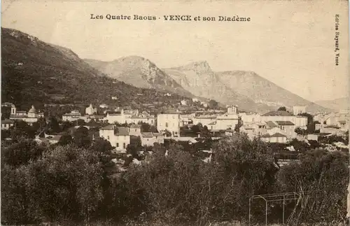 Vence, Les Quatre Baous, Vence et son Diademe -366858