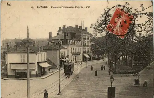 Roanne, Place des Promenades-Populle -365806