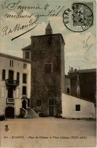 Roanne, Place du Chateau et Vieux Chateau -365826