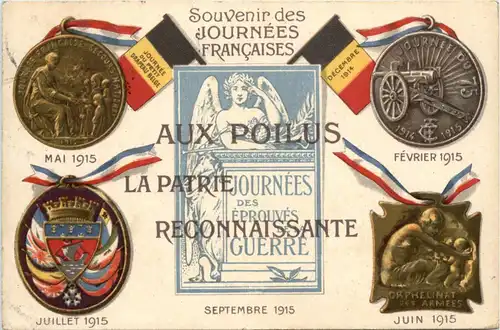 Souvenir des Journees Francaises - Aux Poilus La Patrie -424508