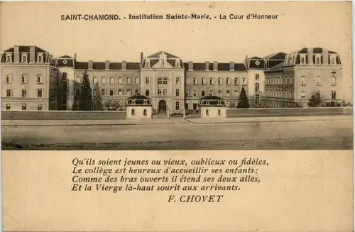 Saint-Chamond, Institution Sainte-Marie, La Cour d`Honneur -365504