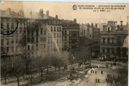 Saint-Etienne, Explosion de Dynamite, Hotel de Ville -366082