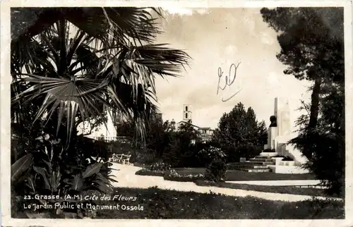 Grasse, Le Jardin Public et Monument Ossola -366968