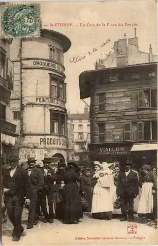Saint-Etienne, Un Coin de la Place du Peuple -366110