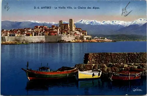Antibes, Le Vieille Ville, La Chaine des Alpes -367258