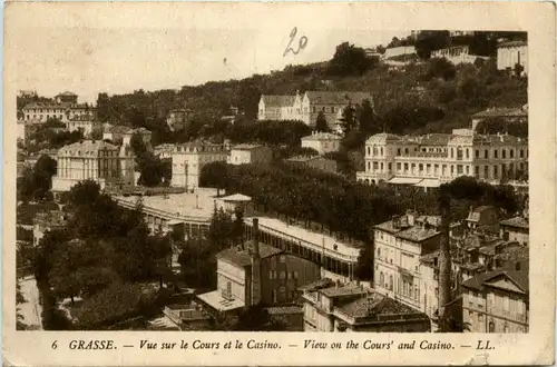 Grasse, Vue sur le Cours et le Casino -366962