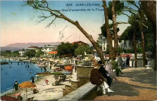 Juan les Pins, Vue dènsemble de la Plage -366200