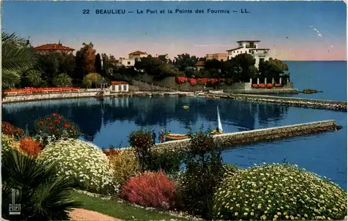 Beaulieu sur Mer, Le Port et la Pointe des Fourmis -367228