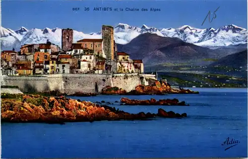 Antibes, et la Chaine des Alpes -367268