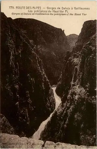 Georges de Daluis a Guillaumes - Les precipices du Haut Var -367388