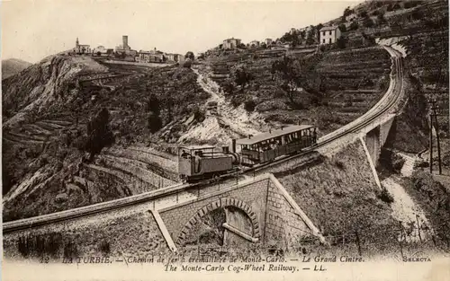 La Turbie, Chemin de far acremaillere de Monte-Carlo -367468