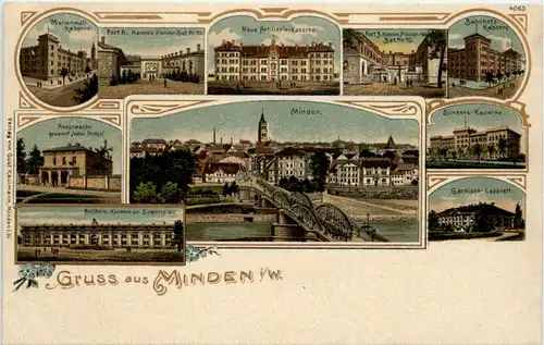 Grussaus Minden - Litho -425754