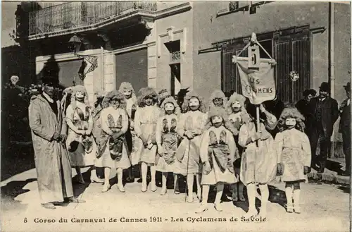 Cannes, Corso du Carnaval 1911 - Les Cyclamens de Savoie -367768