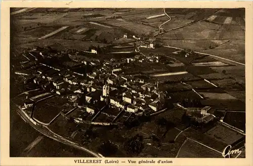 Villerest, Vue generale dàvion -365580