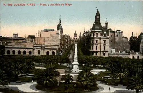 Buenos Aires - Plaza y Avenida de Mayo -448672