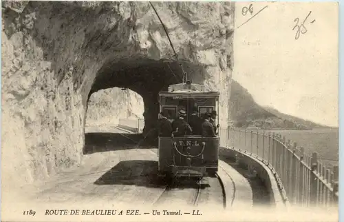 Route de Beaulieu a Eze, Un Tunnel -367762