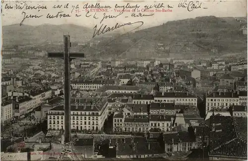 Saint-Etienne, Vue prise de la Colline Ste-Barbe -365700